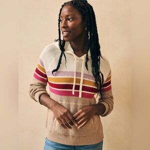 Faherty Throwback Organic Cotton & Cashmere Sweater Hoodie